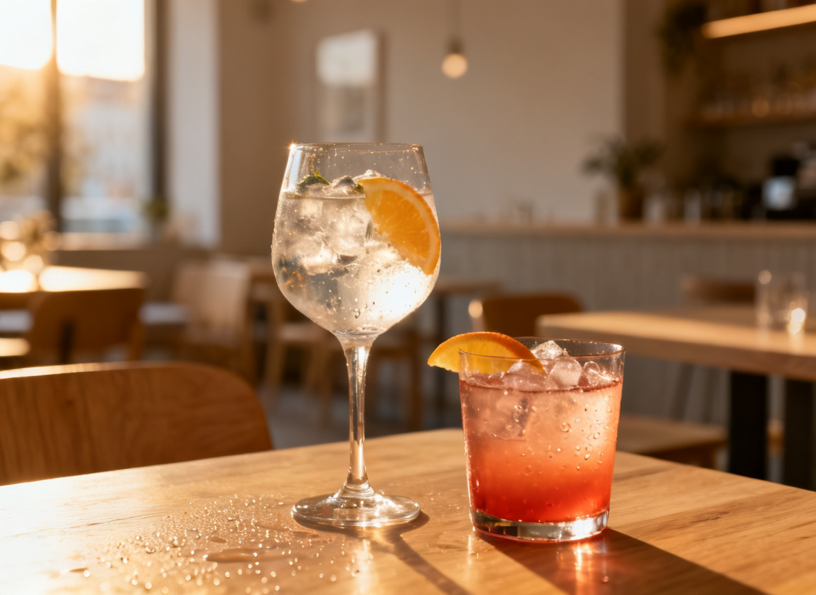 Gin Tonic und Signature-Cocktail als Aperitif im Huginn Stuttgart
