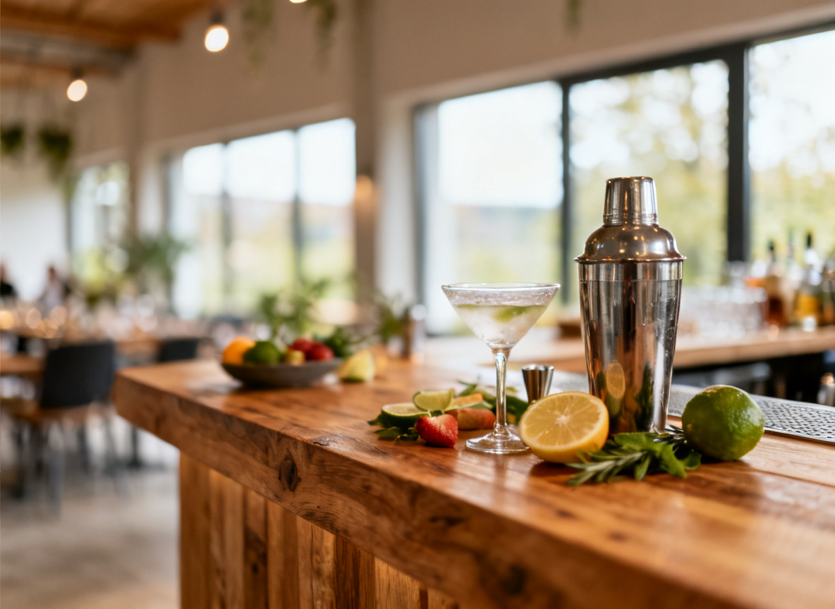 Cocktail-Shaker und Zutaten bei einem privaten Mixing-Event im Huginn Stuttgart