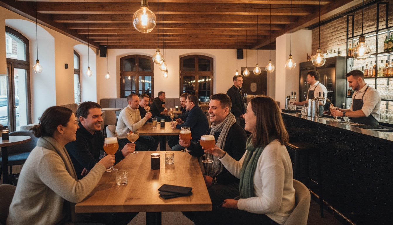 Günstige Bars Stuttgart – lockere Bar-Atmosphäre mit Drinks und Gästen im Huginn an der Calwer Straße