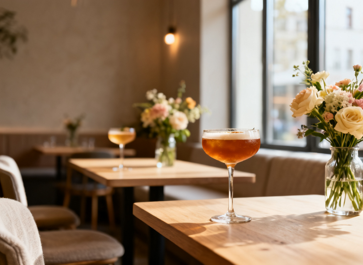Elegante Signature-Cocktails für einen Junggesellinnenabschied im Huginn Stuttgart