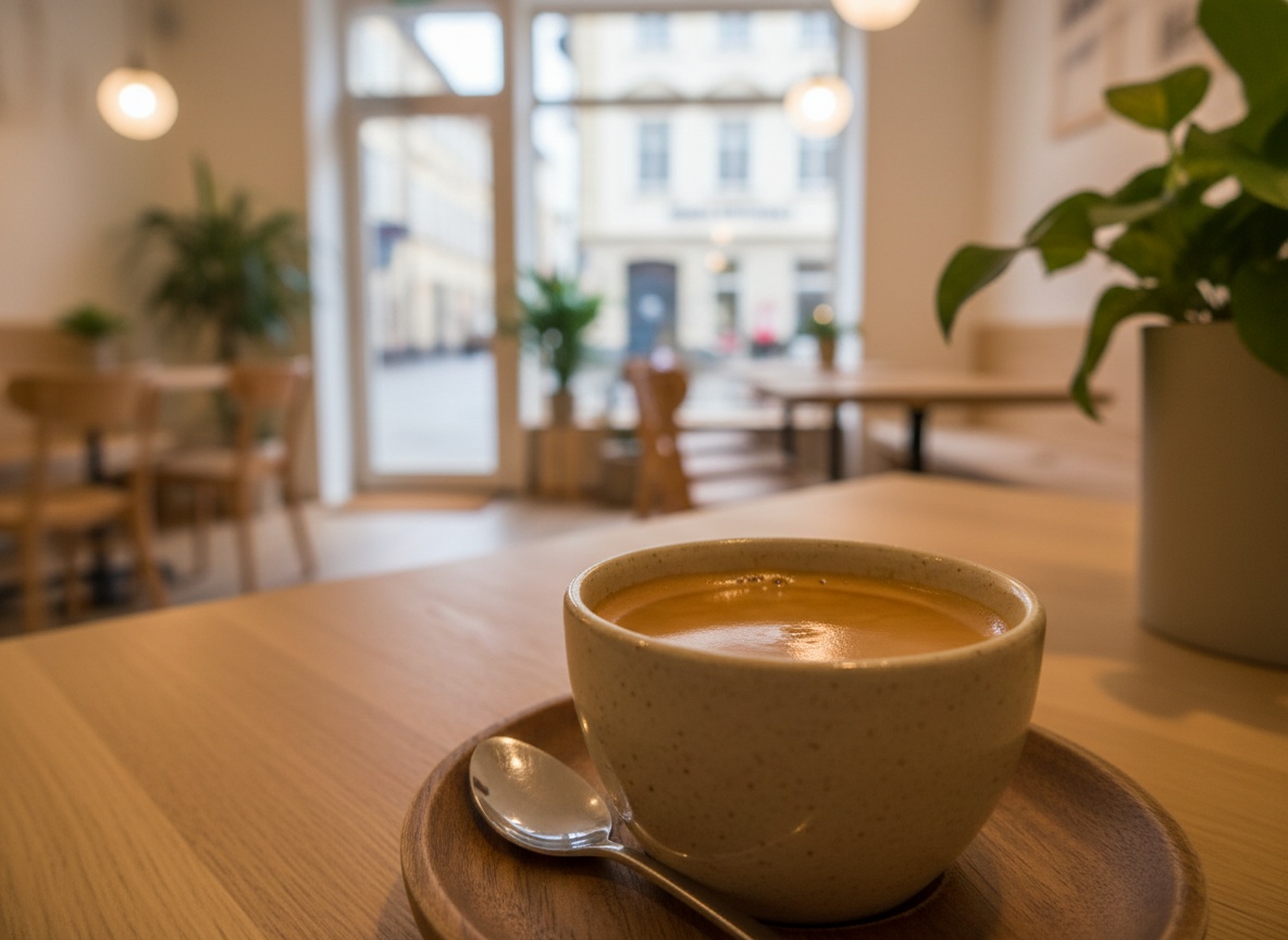 Frisch zubereiteter Espresso im Huginn-Café in Stuttgart