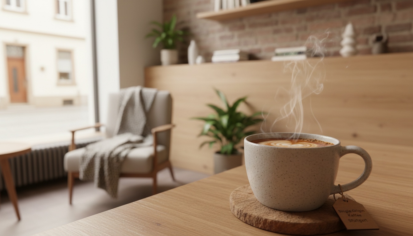 Single Origin Kaffee Stuttgart – frisch gebrühter aromatischer Kaffee in der Tasse im Huginn an der Calwer Straße