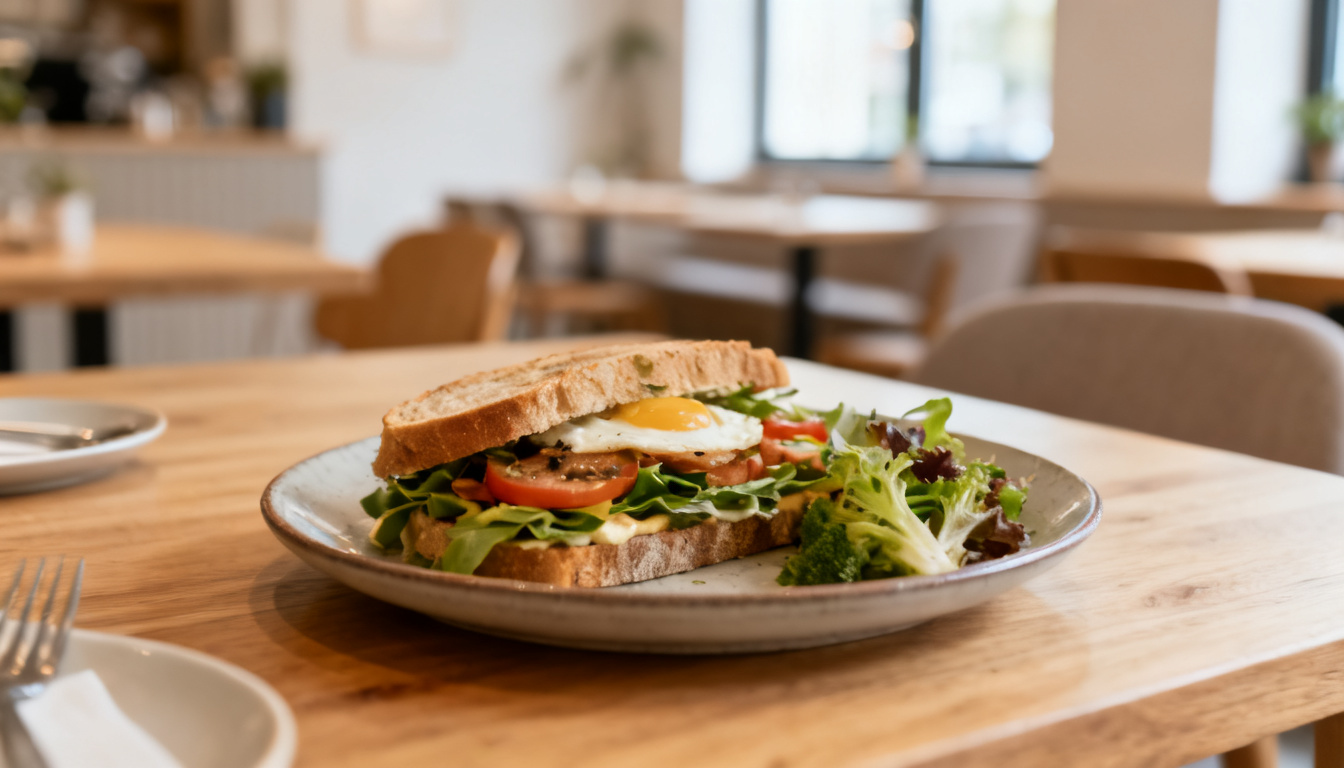Mittagstisch in Stuttgart – frisch zubereiteter Mittagsteller im Huginn Café an der Calwer Straße