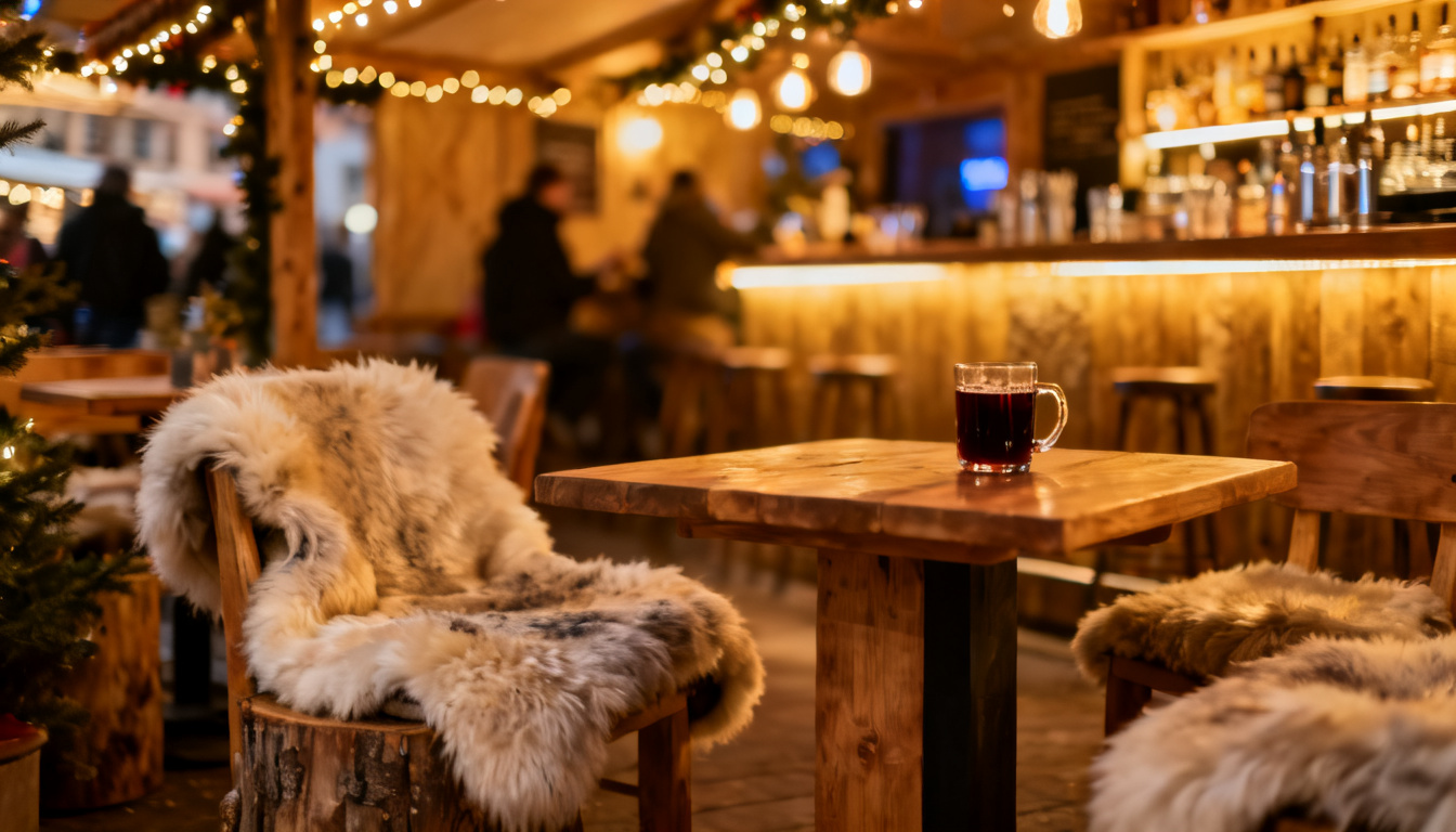 Bar am Weihnachtsmarkt Stuttgart – warmes, nordisches Ambiente im Huginn nach dem Glühwein-Besuch an der Calwer Straße