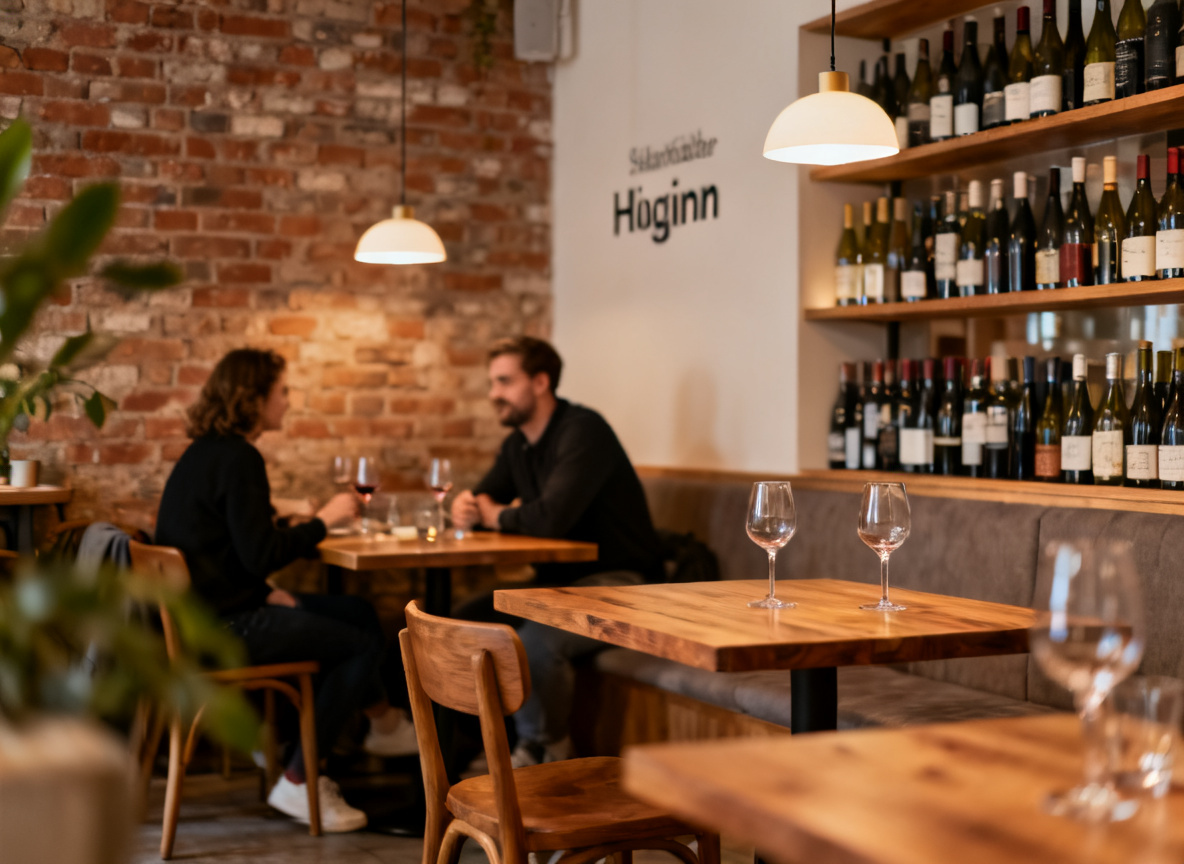 Stimmungsvoller Weinabend in der Weinbar Huginn in Stuttgart-Mitte