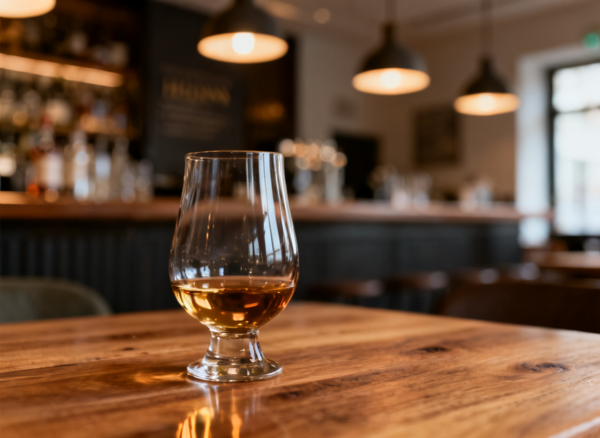 Whisky im Glas in der entspannten Whisky Bar des Huginn Stuttgart