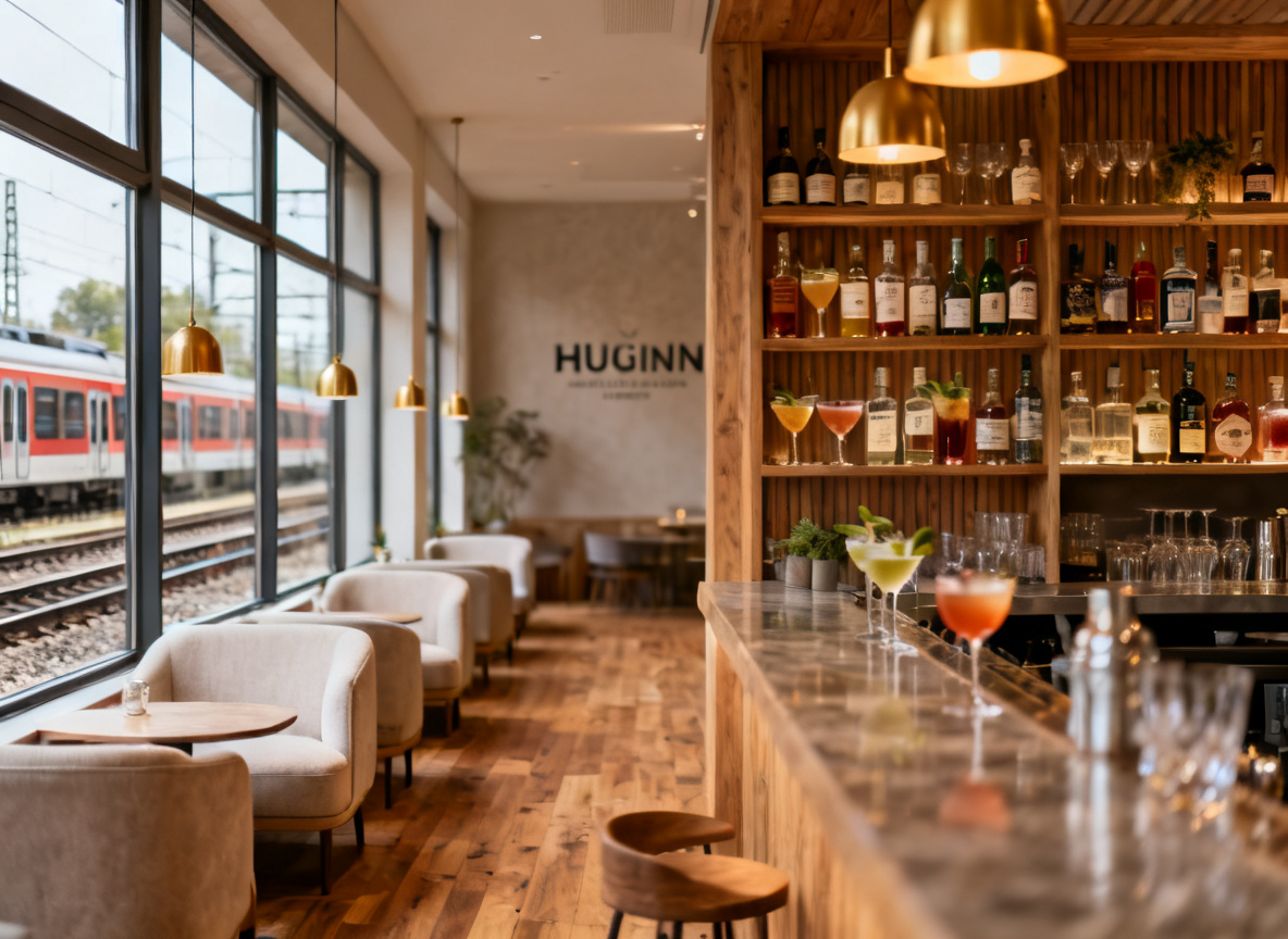 Cocktail- und Gin-Auswahl im Huginn als zentrale Alternative zu den Bars am Wilhelmsplatz Stuttgart, mit der S-Bahn schnell erreichbar